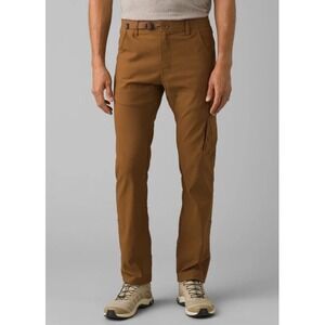 NWT! Prana Stretch Zion Slim Pant II Mens 42x32 Sepia Brown Tapered Leg